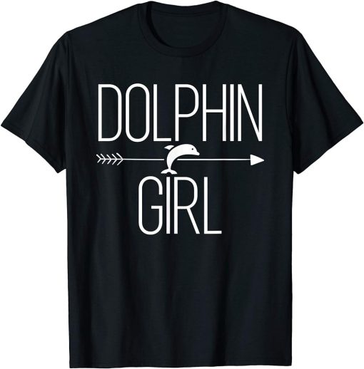 Dolphin Girl Gift For Women Beluga Fish Orca Lover T-Shirt