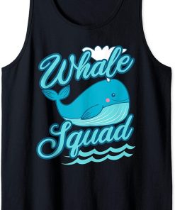 Whale Squad Killer Orca Funny Cute Birthday Gift Tank Top